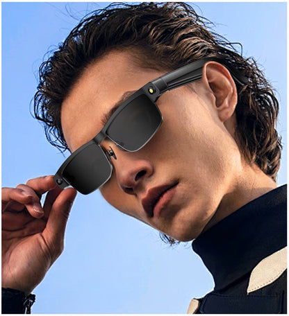 Gafas Inteligentes Cámara HD 8MP, Grabación 1200P, Traducción AI, WiFi, Bluetooth y Auriculares Integrados IPX5