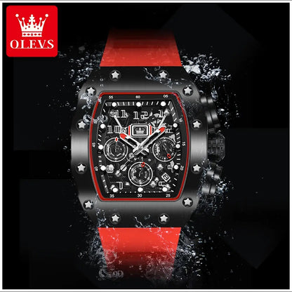 Reloj Deportivo de Lujo para Hombre Correa Silicona y Cristal Zafiro
