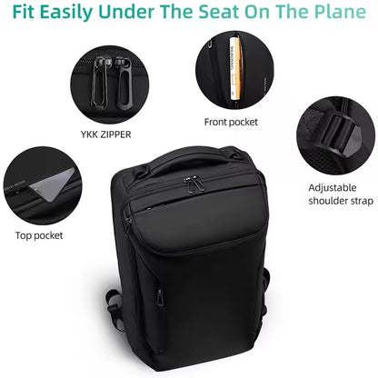 Mochila Impermeable Multifuncional Carga USB Ideal Viajes y Oficina