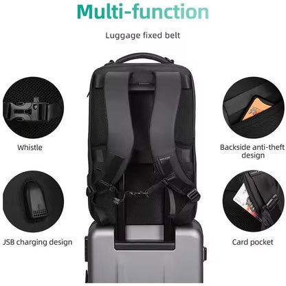 Mochila Impermeable Multifuncional Carga USB Ideal Viajes y Oficina