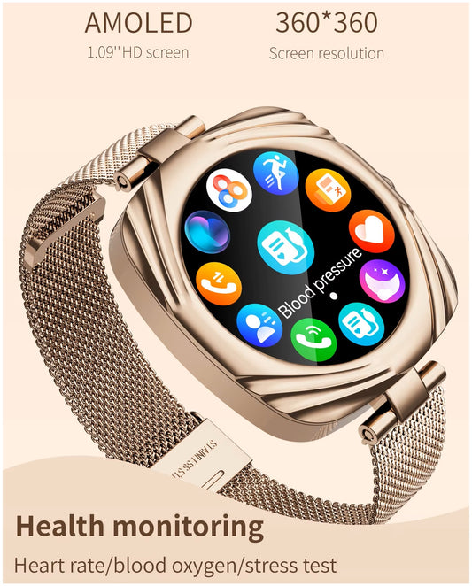 Smartwatch Reloj Inteligente Elegante AW5 Amoled 220mAh IP68 Salud