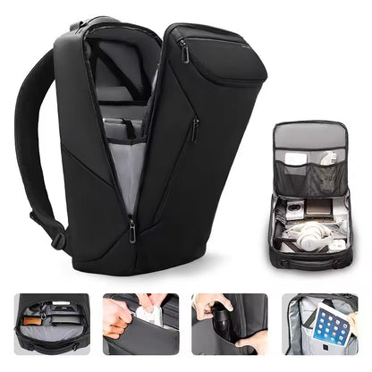 Mochila Impermeable Multifuncional Carga USB Ideal Viajes y Oficina