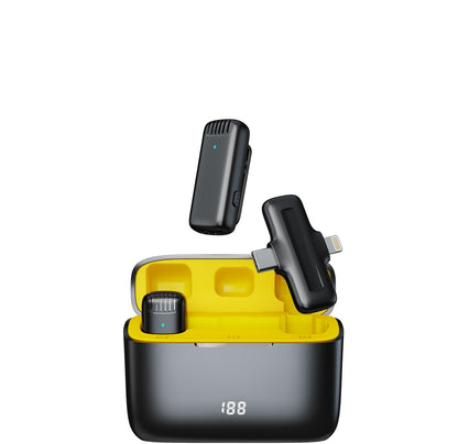 Micrófono Inalámbrico Profesional Dual J13 Pro con Estuche de Carga y Conectores Lightning / Tipo-C