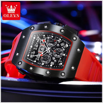 Reloj Deportivo de Lujo para Hombre Correa Silicona y Cristal Zafiro