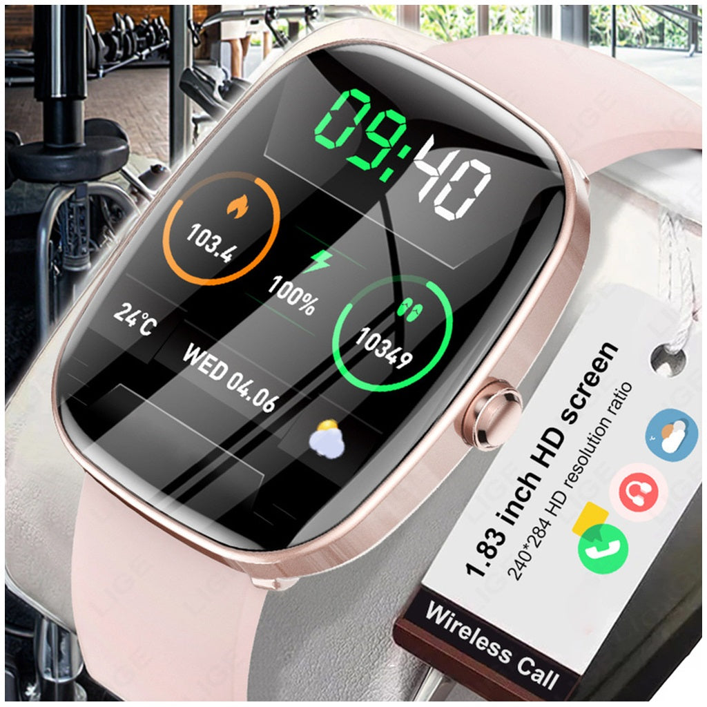 Reloj Inteligente T69 Llamadas Bluetooth, Pantalla 1.83”, Monitor de Salud Integral y Resistencia al Agua IP67