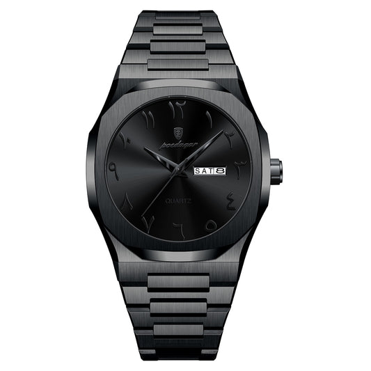 Reloj cuarzo hombre 41 mm con día y fecha