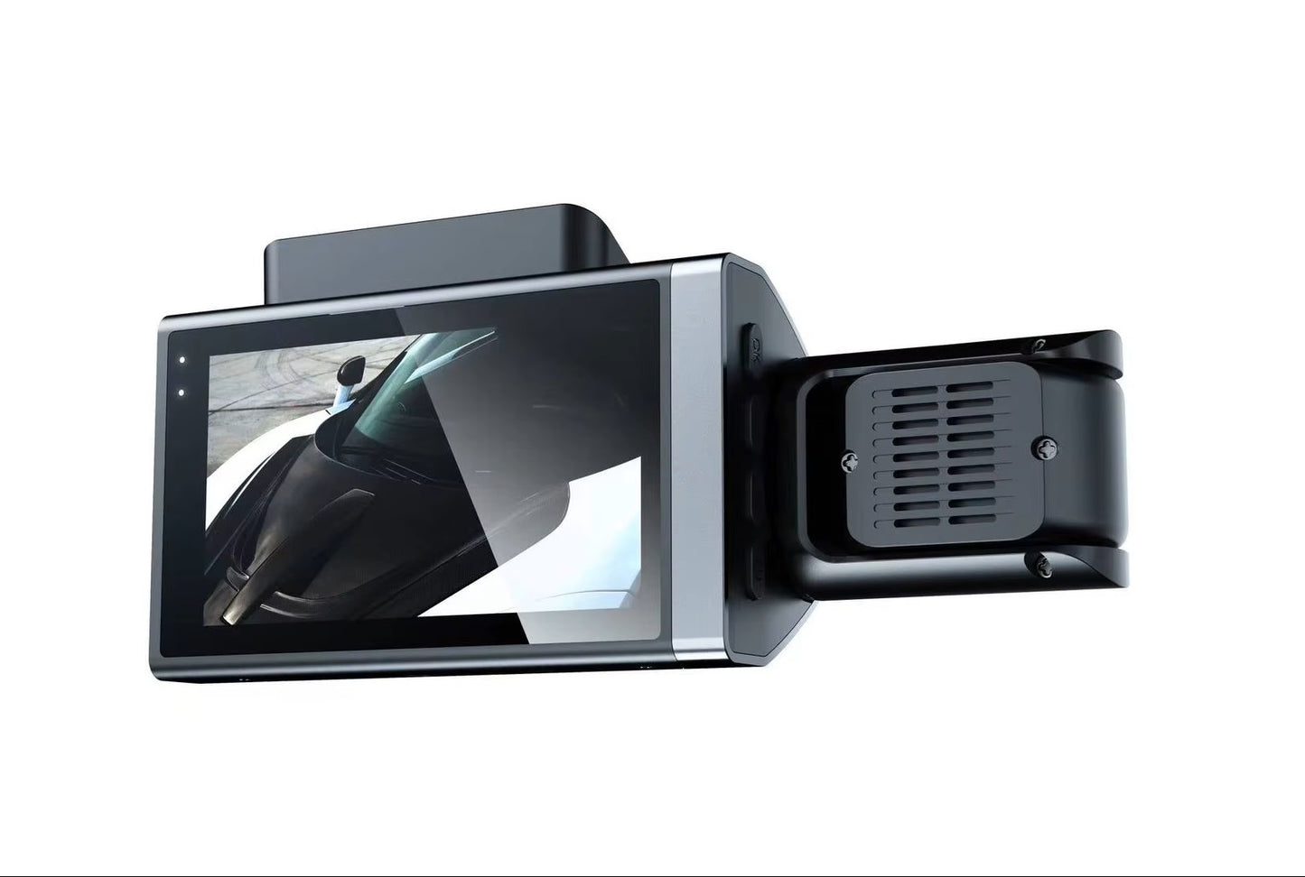 Cámara Vehicular 3 Lentes Full HD 1080P con WiFi, Pantalla de 3”, Visión Nocturna Gran Angular 170°