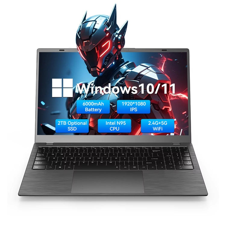 Notebook Portátil 15.6” FHD IPS Intel N95 12GB RAM 512GB SSD WiFi 5 Windows 11 Pro – Ideal para Oficina, Estudio y Multitarea