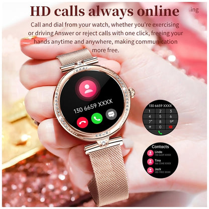 Reloj Inteligente NX17 Pro Pantalla AMOLED Llamadas Bluetooth Monitoreo y Correa de Acero Inoxidable