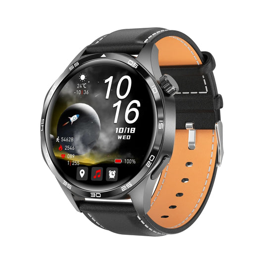 Smartwatch Reloj Inteligente Correa Cuero Asistente de voz IA 300 mAh