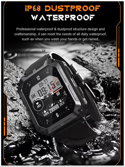 Smartwatch Deportivo C20Pro 1,83” HD | Llamadas BT, IP68, 123 Modos Deportivos, Monitor Salud, Batería 380mAh