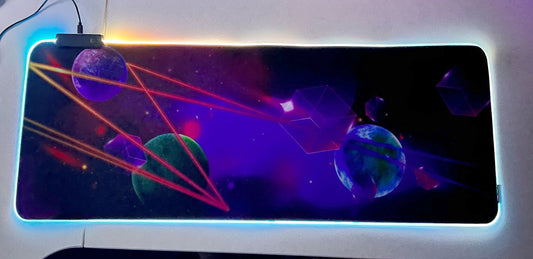 Mousepad Gamer Led RGB USB 80X30cm