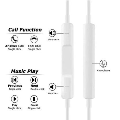 Audífonos Earpods Para iPhone Conexión Lightning Manos Libres