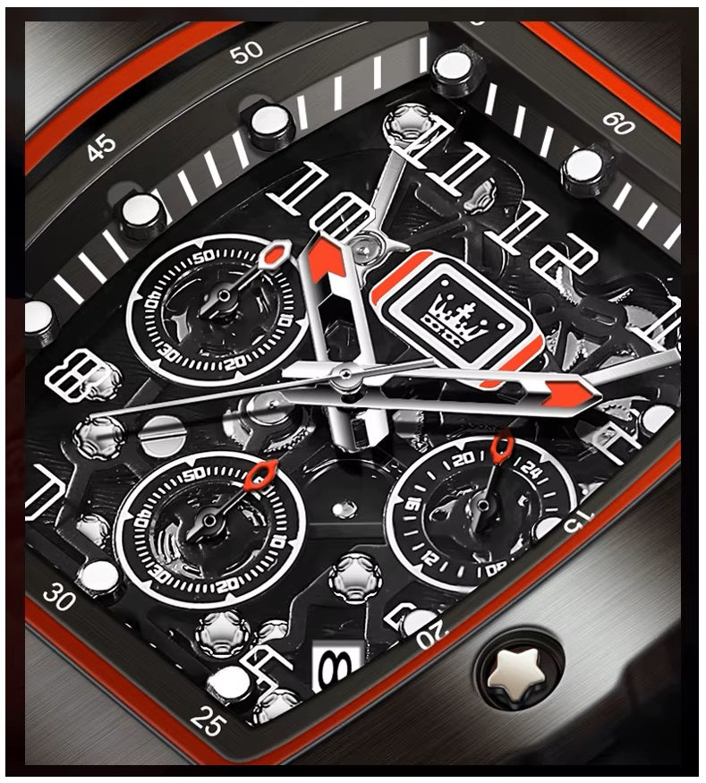 Reloj Deportivo de Lujo para Hombre Correa Silicona y Cristal Zafiro