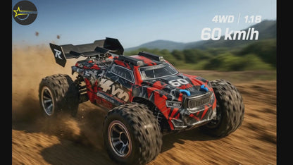 Auto RC Monster Truck Profesional 4WD Velocidad 60kmh 118